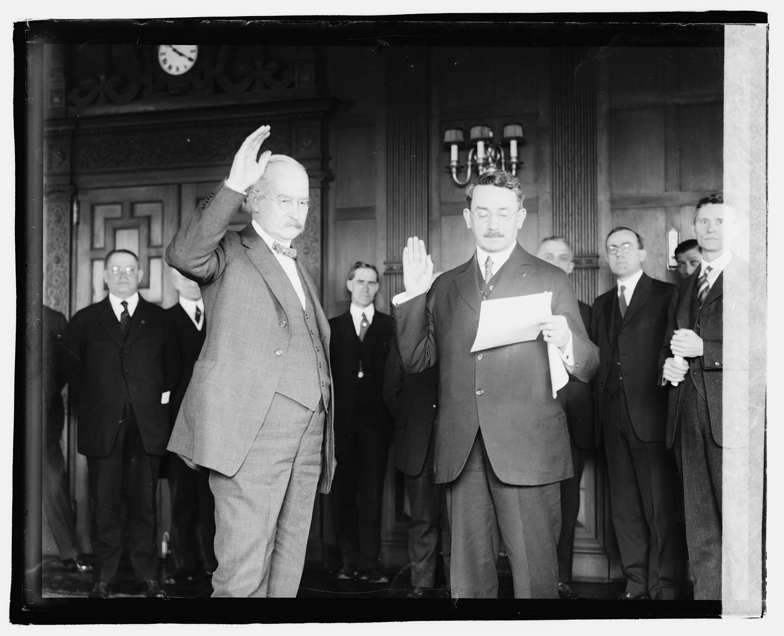 Albert B. Fall swearing in, [1921] — historic photograph