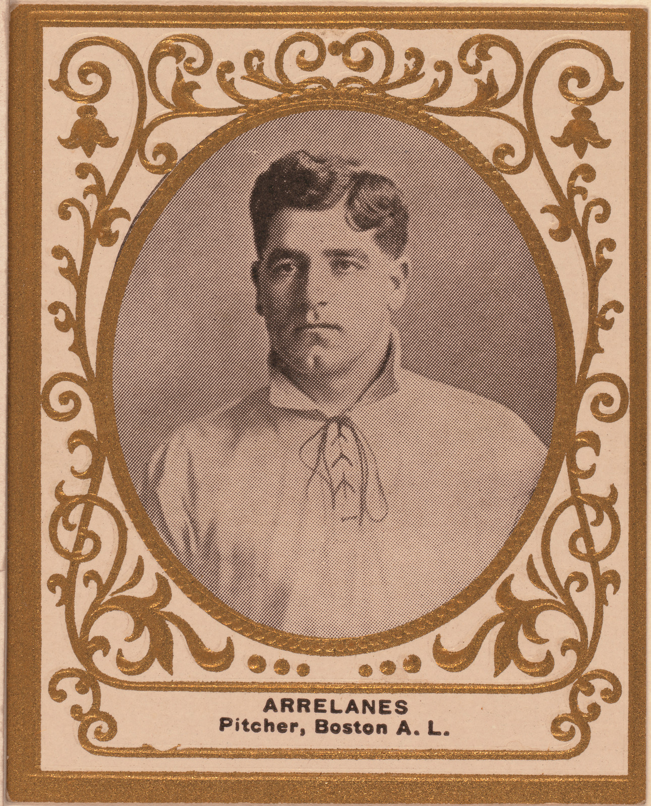 Arrelanes, Pitcher, Boston A.L. baseball card — historic image