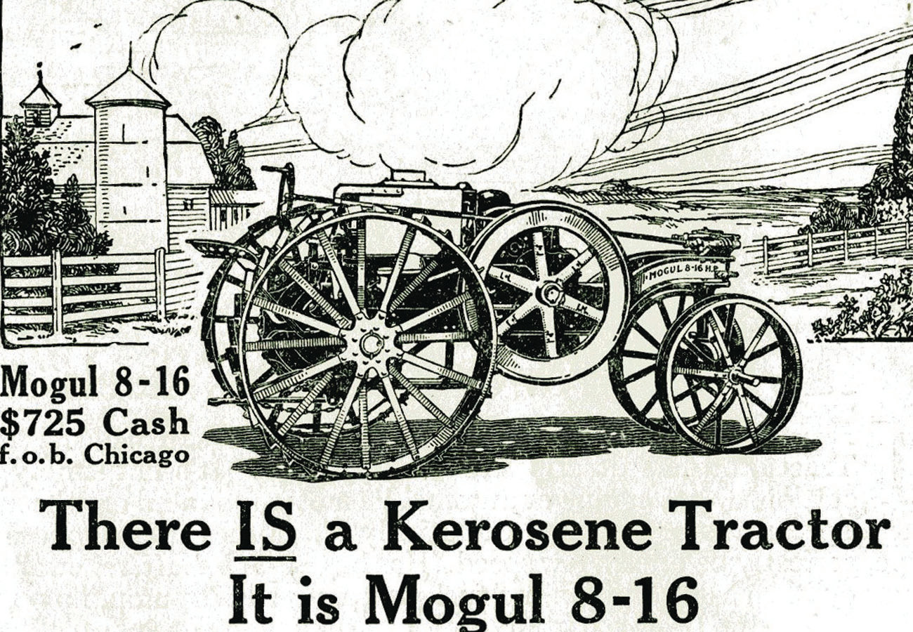Mogul 8-16 Kerosene Tractor advertisement — historic image