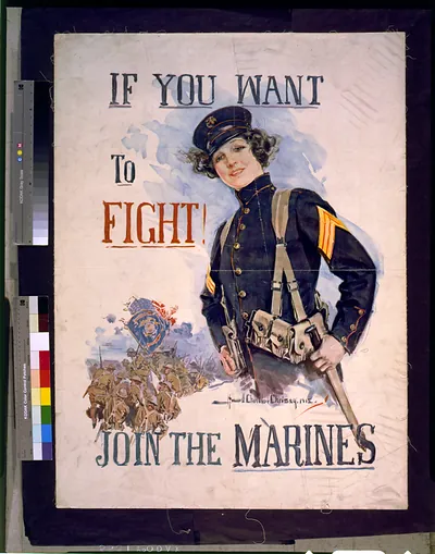 If you want to fight! Join the Marines / Howard Chandler Christy.