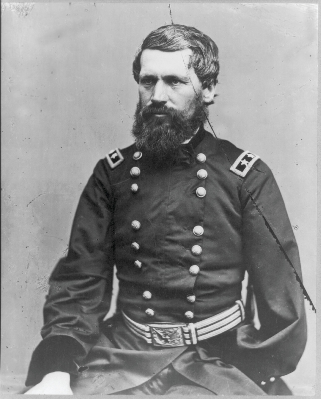 [Oliver O. Howard, half-length portrait, seated, in Major General uniform] — historic photograph