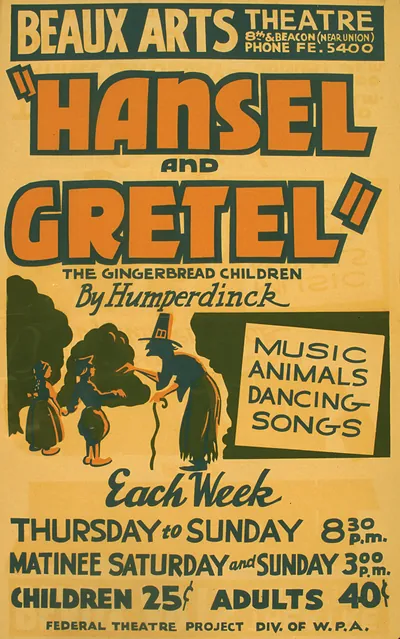 "Hansel And Gretel," The Gingerbread Children by Humperdinck Music, Animals, Dancing, Songs
