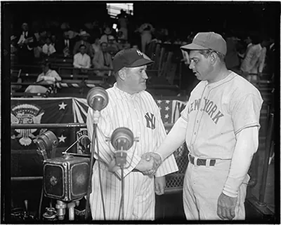 Antique Portrait - Washington DC - Rival All-Star managers. Washington
