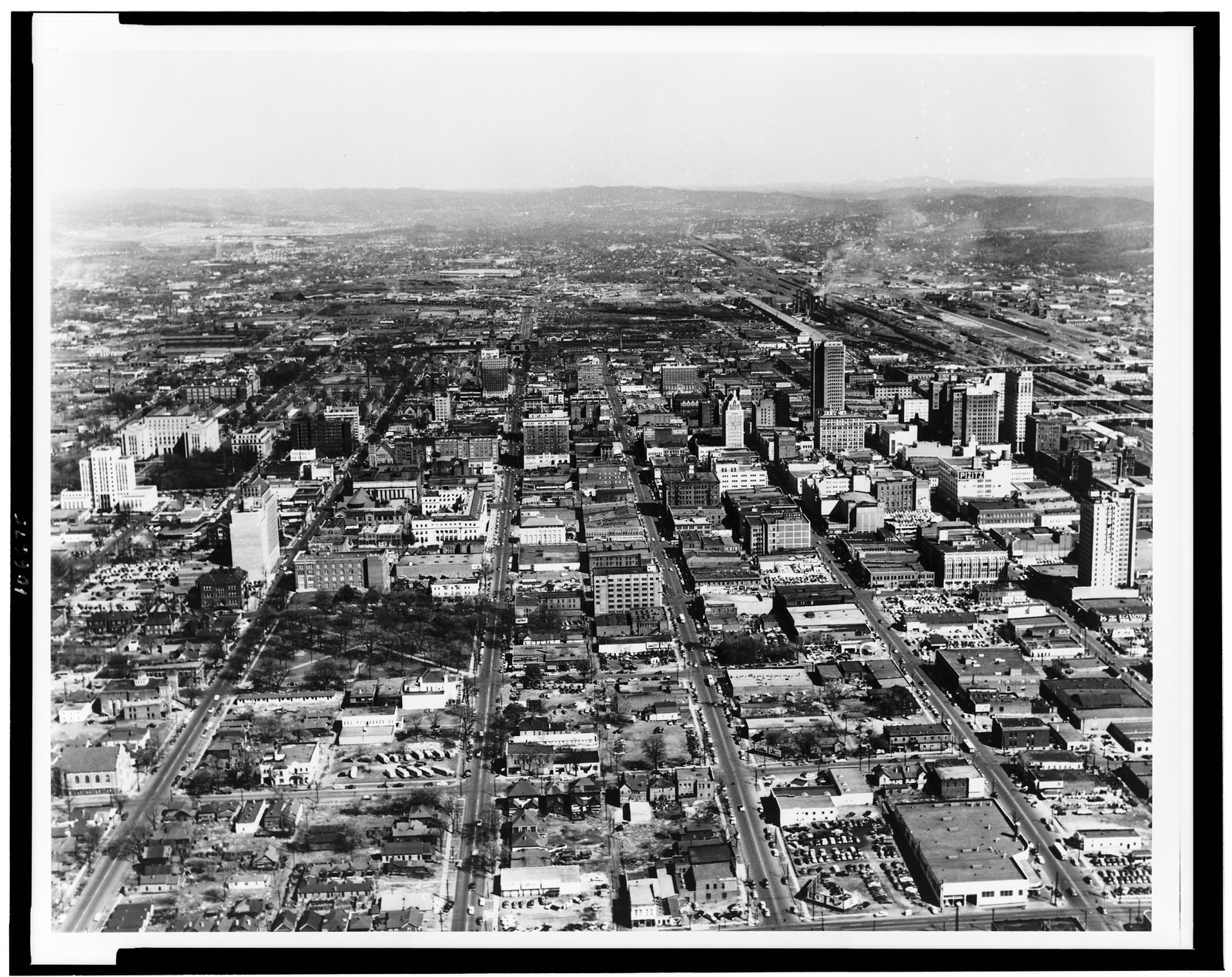 [Aerial view of Birmingham, Alabama], [1954?] — historic photograph