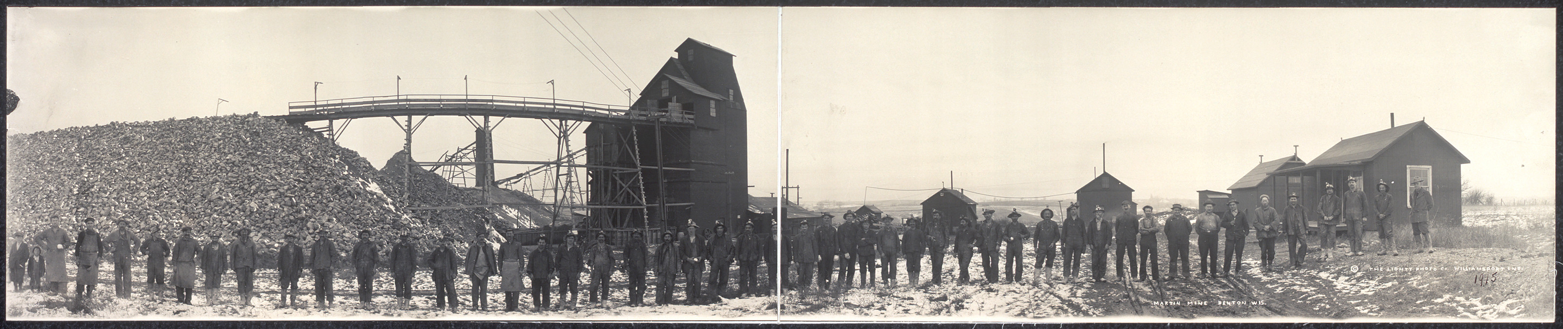 Martin Mine, Benton, Wisconsin, 1915, 1915 — historic image
