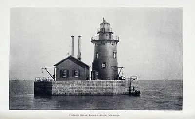 Detroit River light-station, Michigan
