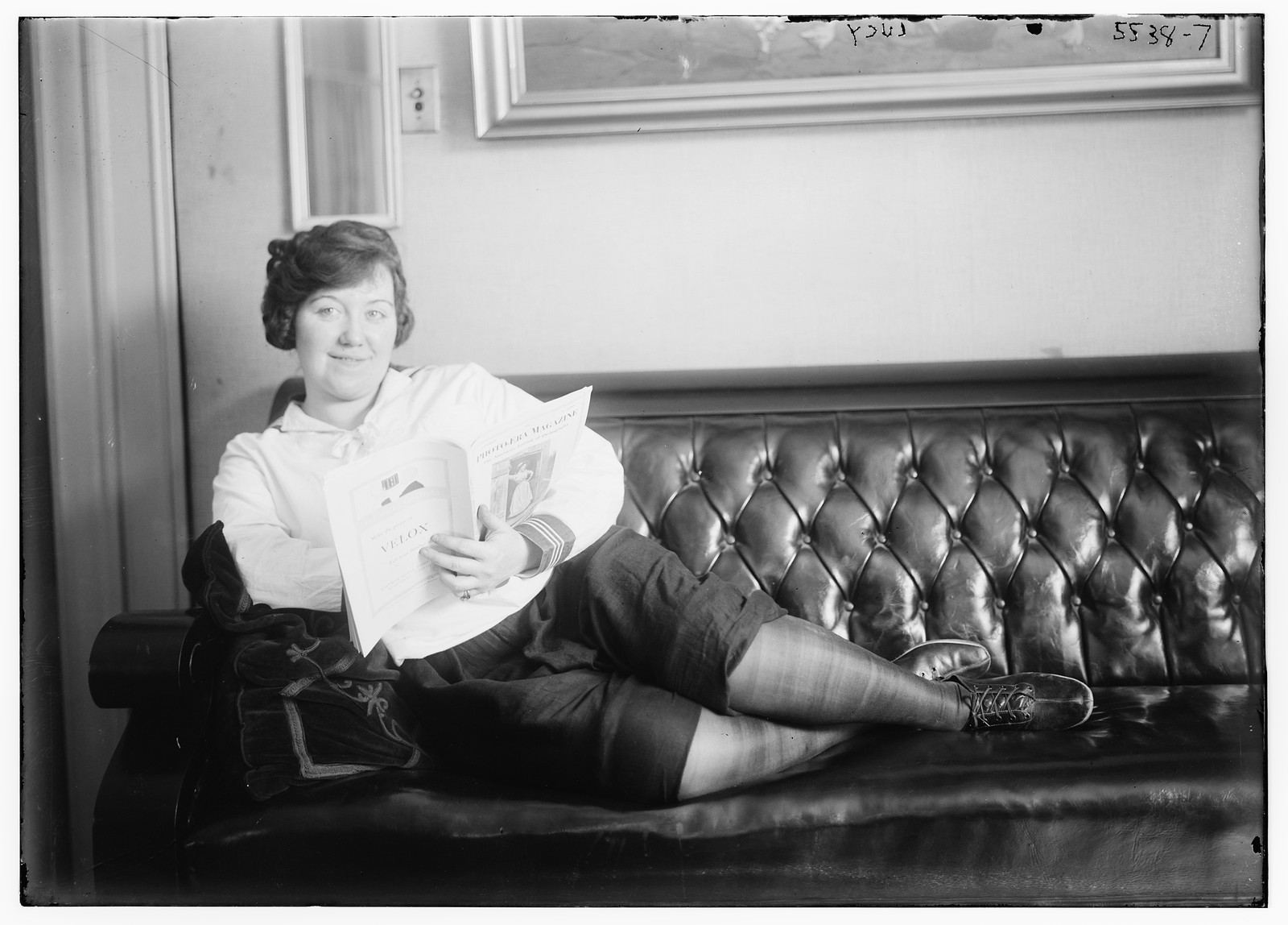 Lucy lounging, n/a — historic photograph
