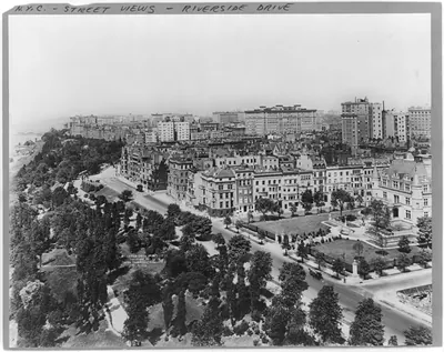 [Bird's-eye view of Riverside Drive from 72nd St., New York City]