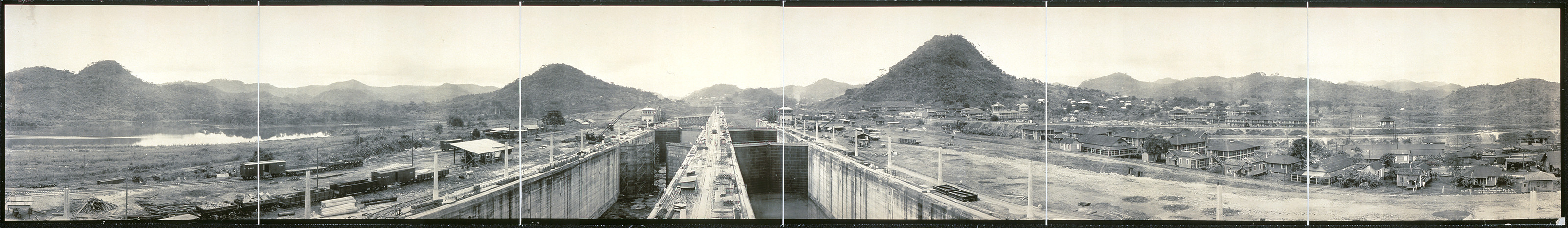 PANAMA 1914 Pedro Miguel Locks — historic image