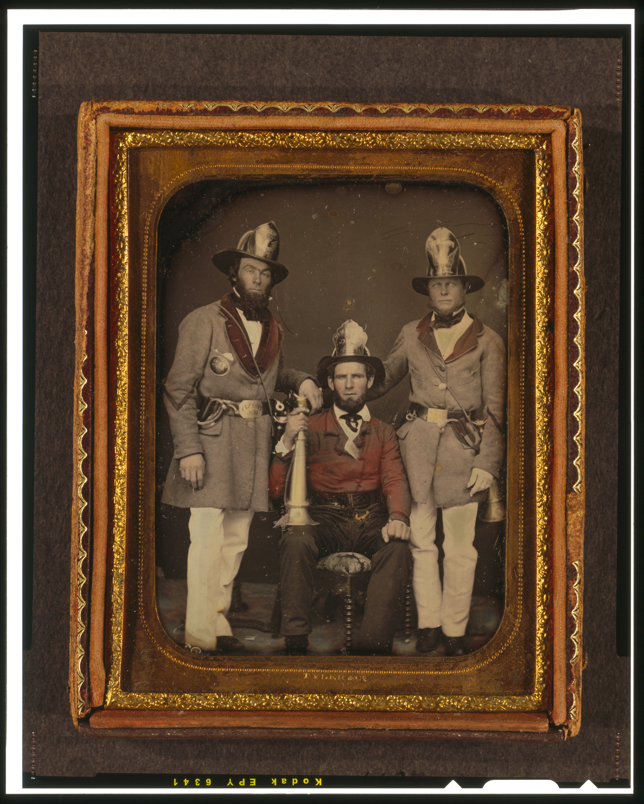 [Foremen, Phoenix Fire Company and Mechanic Fire Company, Charleston, South Carolina], [ca. 1855] — historic photograph
