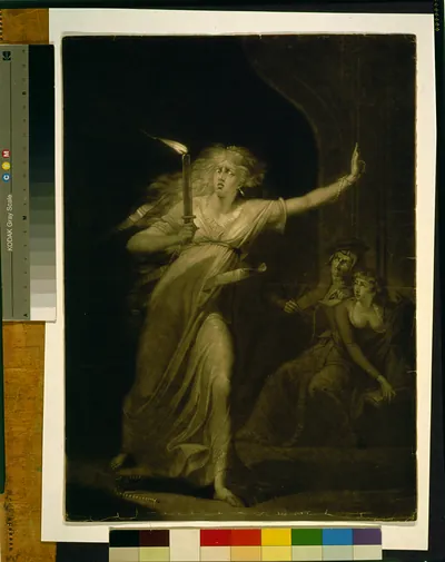 [Lady MacBeth] [Act, 5th--'One, two; why then 'tis time to do't / painted by H. Fuseli ; engrved by J.R. Smith].