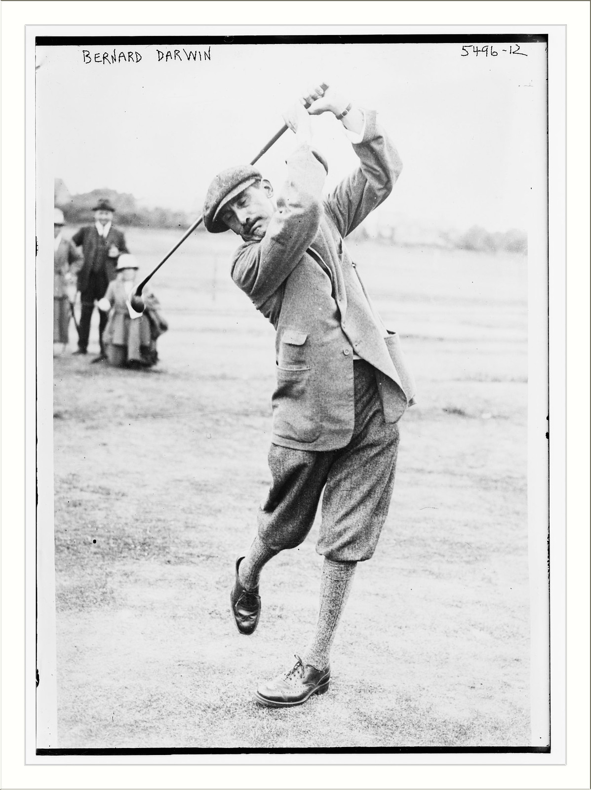 Bernard Darwin (playing golf), n/a — historic photograph