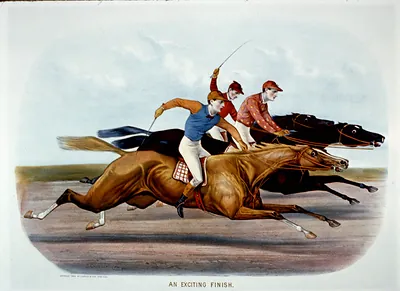 An exciting finish / J. Cameron.