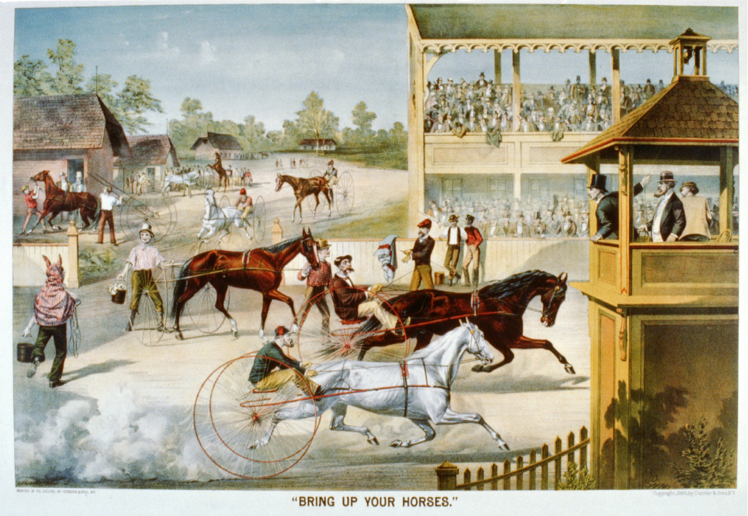 Bring up your horses"", [New York] : Currier & Ives, 1886. — antique lithograph