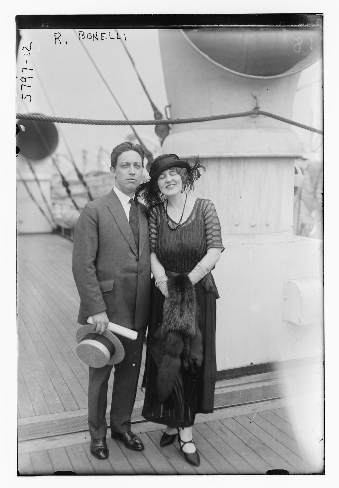 R. Bonelli and wife, n/a — historic photograph