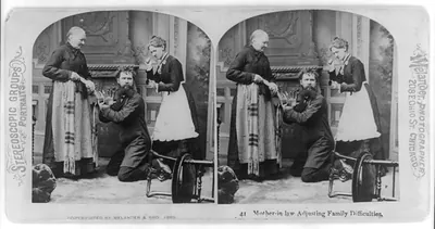 Mother-in-law adjusting family difficulties / Melander, photographer, 208 E. Ohio St., Chicago.