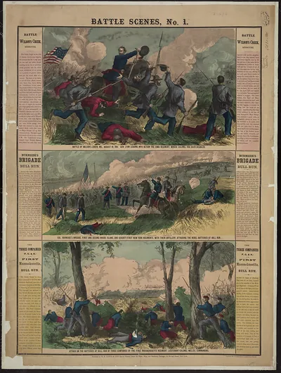 Battle Scenes, No. 1: Wilson's Creek and Bull Run