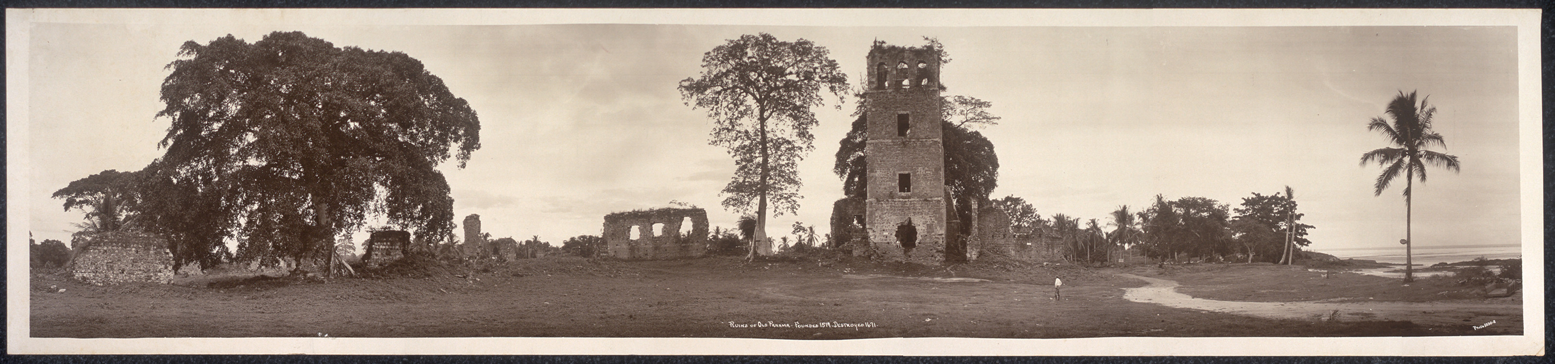 PANAMA 1930 Old Panama, 1519-1671 — historic image