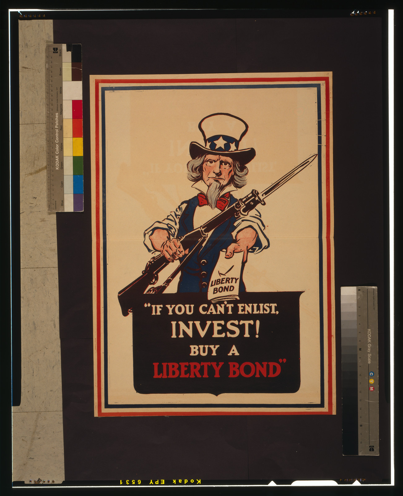 If you can't enlist, invest! Buy a Liberty bond, [1917] — vintage poster