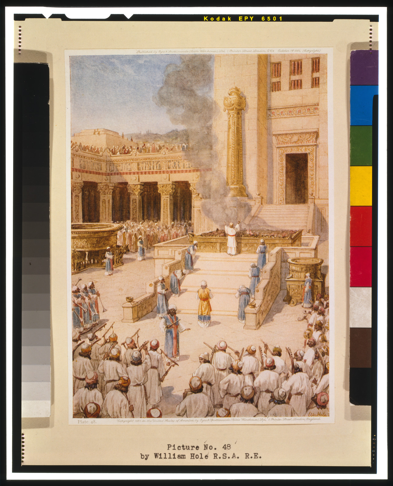 The dedication of the temple / by William Hole R.S.A. R.E., c1925. — historic print
