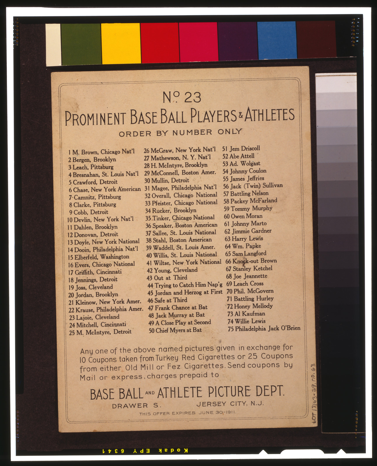 Turkey Red Cabinets (T3), 1911 — antique lithograph