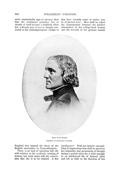 Oval portrait of Henry Fowle Durant, Wellesley College founder