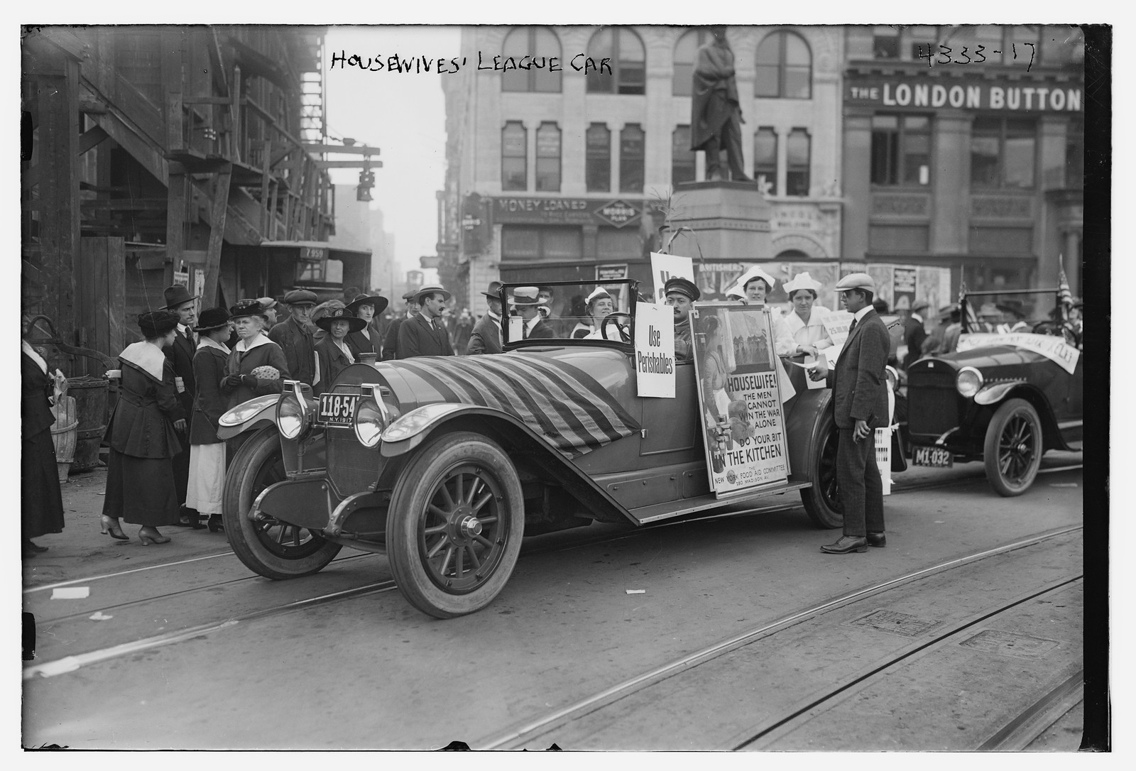 Housewives' League car, n/a — historic photograph