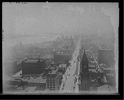 [Detroit River from Dime Savings Bank Building (Dime Building), Detroit, Mich.]