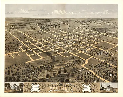 Columbia, Missouri, 1869