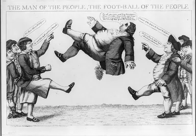The man of the people, the foot-ball of the people