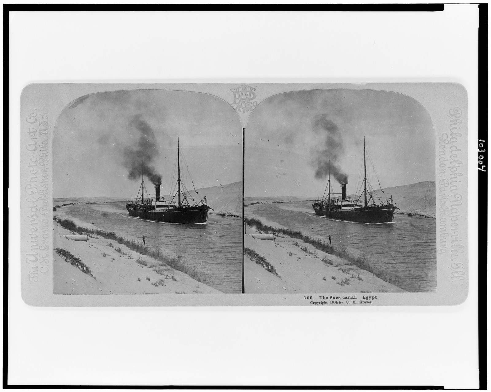 The Suez Canal, Egypt, Phila., U.S.A. : C.H. Graves, c1904. — historic photograph