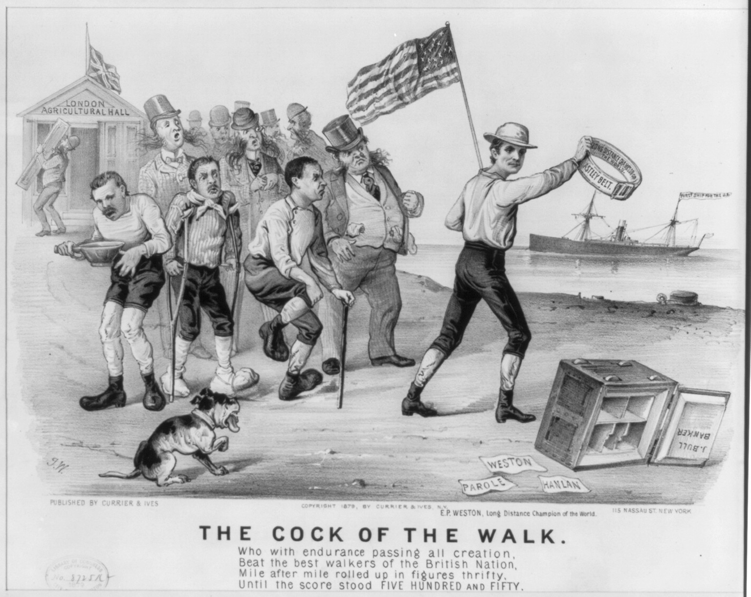 The cock of the walk, [New York] : Currier & Ives, 1879. — antique lithograph