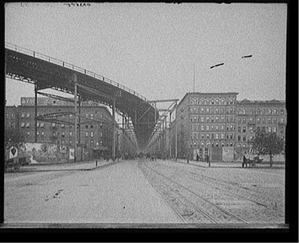 [The Elevated, Eighth Avenue and 110th Street, New York], [between 1900 and 1910] — historic photograph