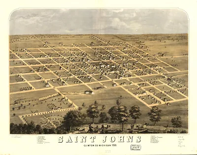 Saint Johns, Michigan, 1868