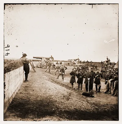 Washington District of Columbia. Interior of Fort Totten