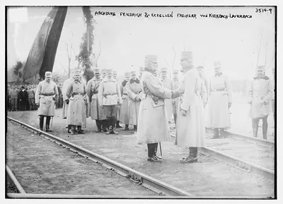 Archduke Freidrich and Exzellen Freiherr von Kirkbach - Lauterbach