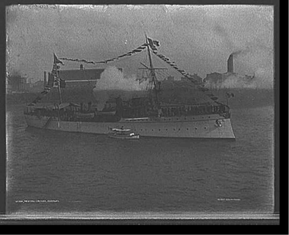 Mexican cruiser Morales, [1909] — historic photograph