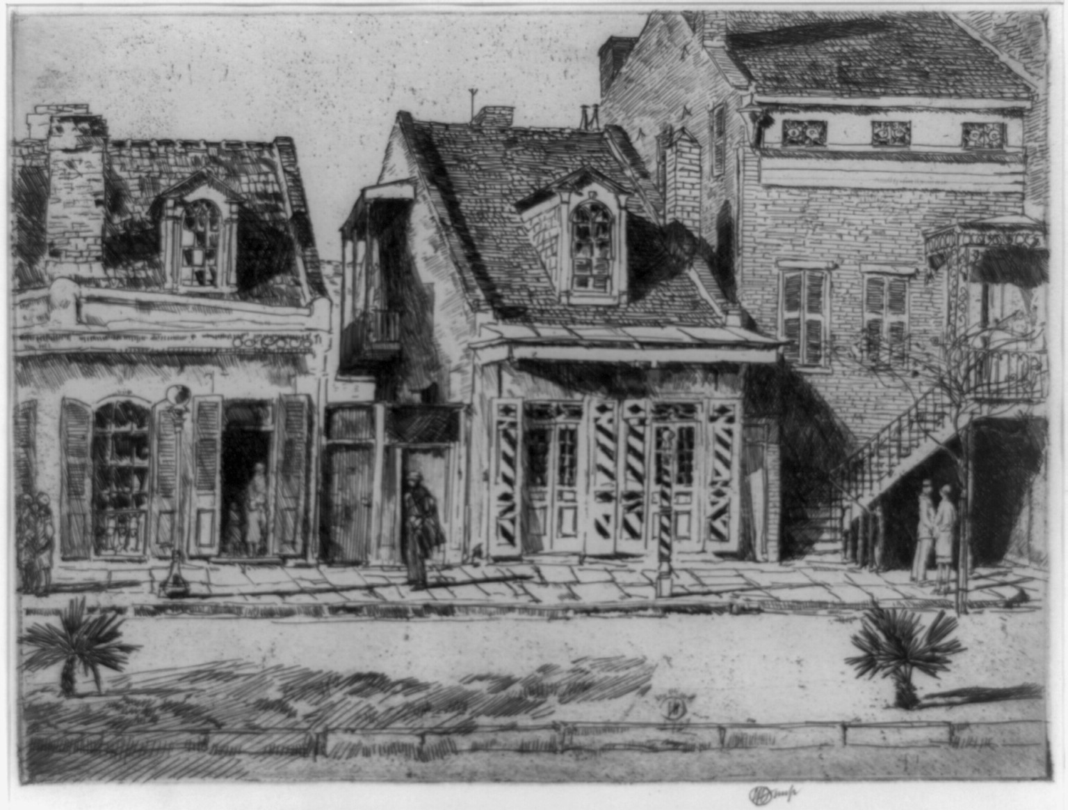 [Rampart Street, New Orleans], 1927 — historic print