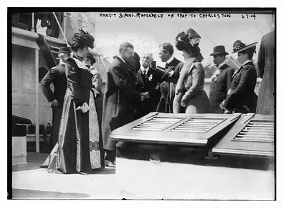 President and Mrs. Roosevelt in Charleston