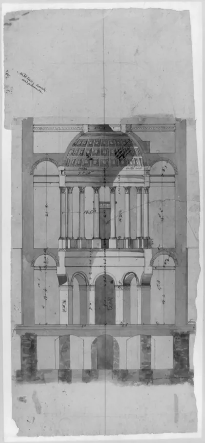[United States Capitol, Washington, D.C. North wing - vestibule with colonnade section]
