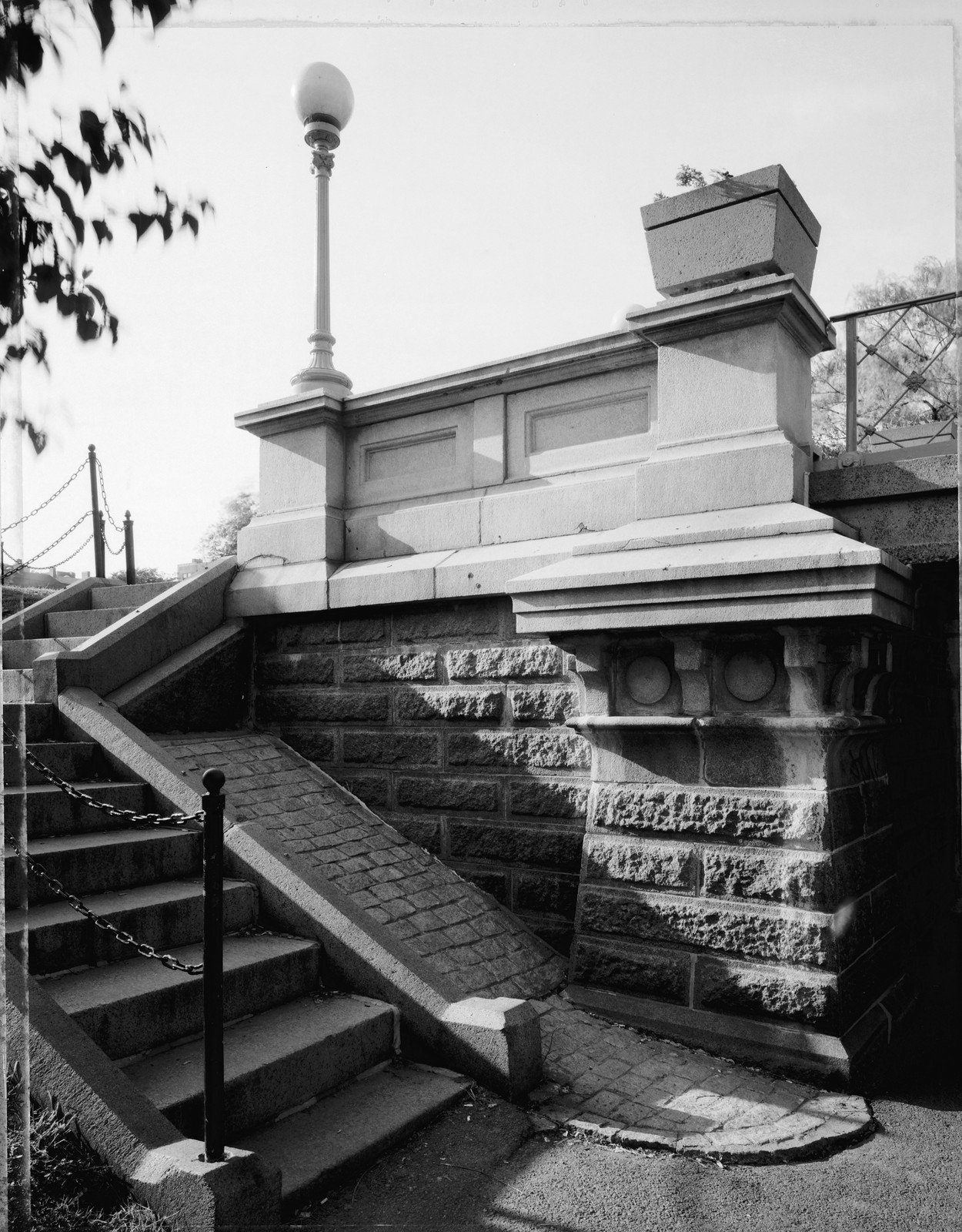 DETAIL, RUSTICATED MASONRY AT SOUTHWEST ANCHORAGE — historic image