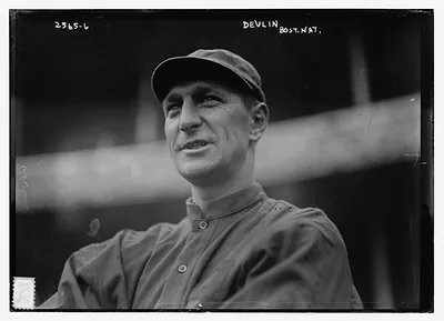 Art Devlin, Boston NL, at Polo Grounds, NY (baseball)