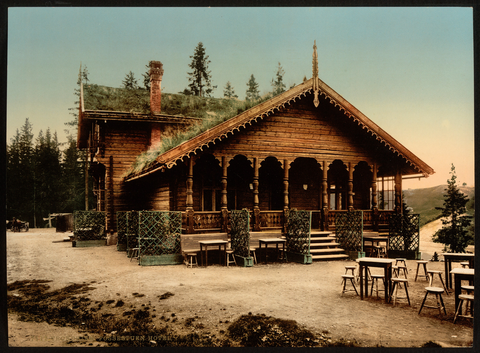 Fossestuen Hotel Trondhjem Norway, [between ca. 1890 and ca. 1900]. — historic print