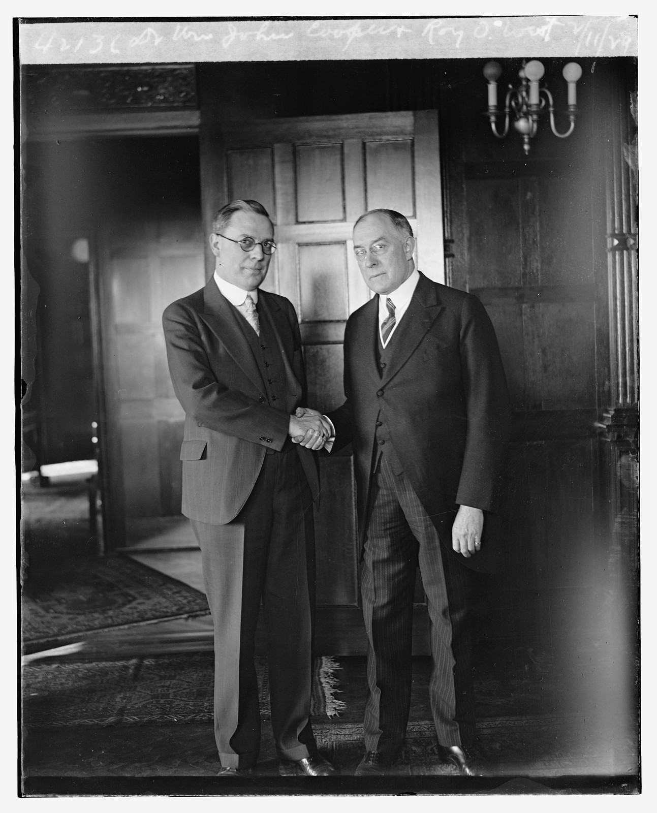 Dr. Wm. John Cooper & Roy O. West, 2/11/29, [19]29 February 11. — historic photograph