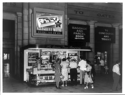 [Magazine stand in Union Station, Washington, D.C.]