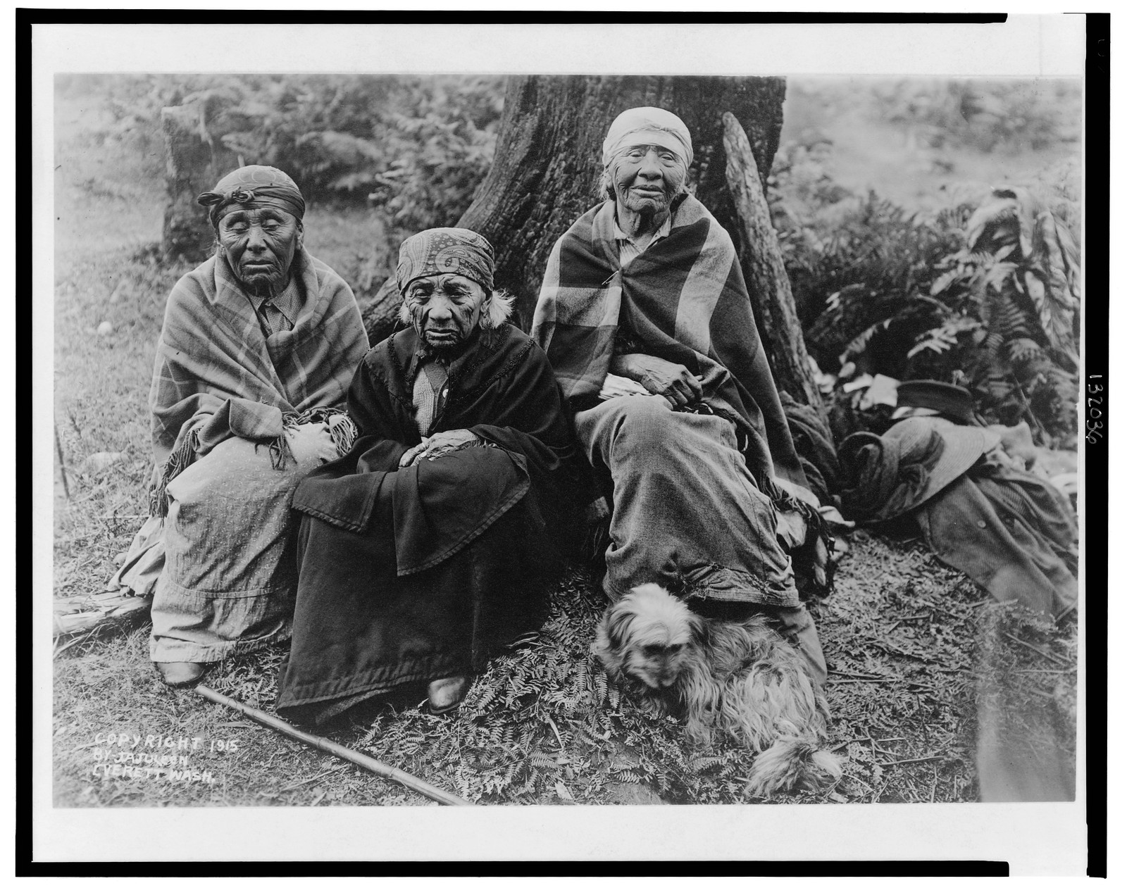 Three pioneers / J.A. Juleen, Everett, Wash., c1915 July 26. — historic photograph