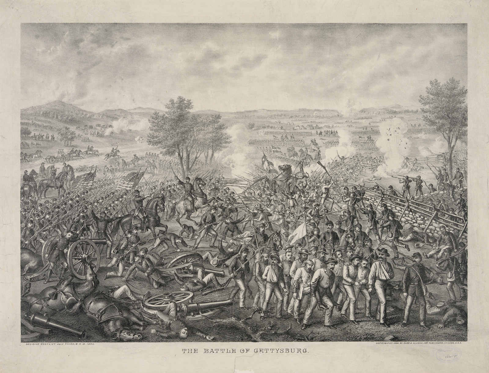 The Battle of Gettysburg — historic image
