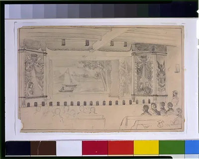 Soldier's theatre, (Fourteenth Brooklyn) in an old warehouse in Culpeper Court House, Va. / EF.