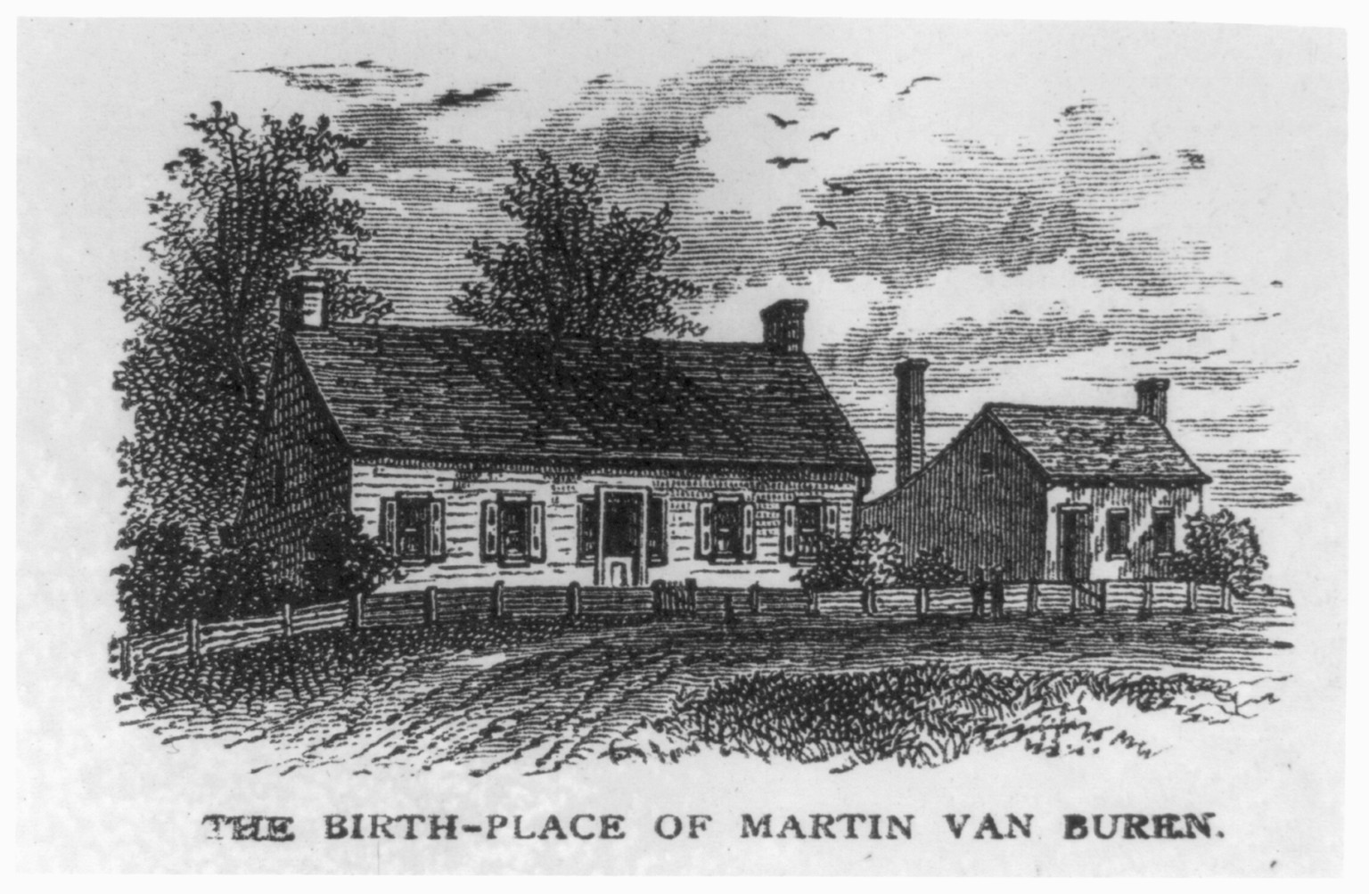 Birthplace of M. Van Buren, 1902 — historic print