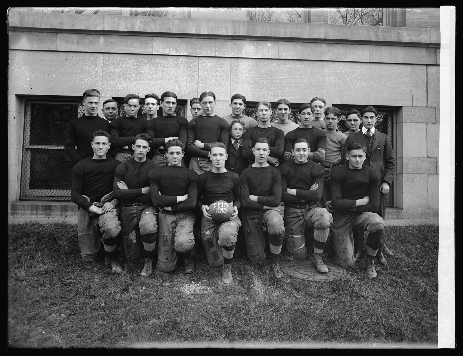 Tech High football, 1919, 1919 — historic photograph